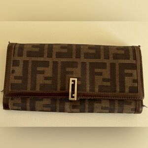 Fendi Zucca FF Logo Continental Wallet
